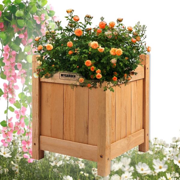 Wooden Square Garden Planter – Heavy-Duty & Lightweight - Image 3