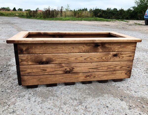 XL Wooden Trough Planter – On Sale! - Image 3